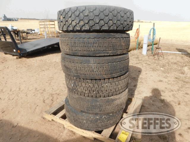 Pallet of (6) 225/70R19.5 tires